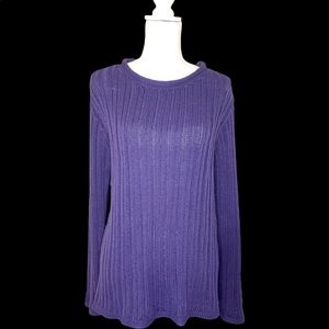 Women’s Bobby Brooks Purple Pullover Sweater in size XL